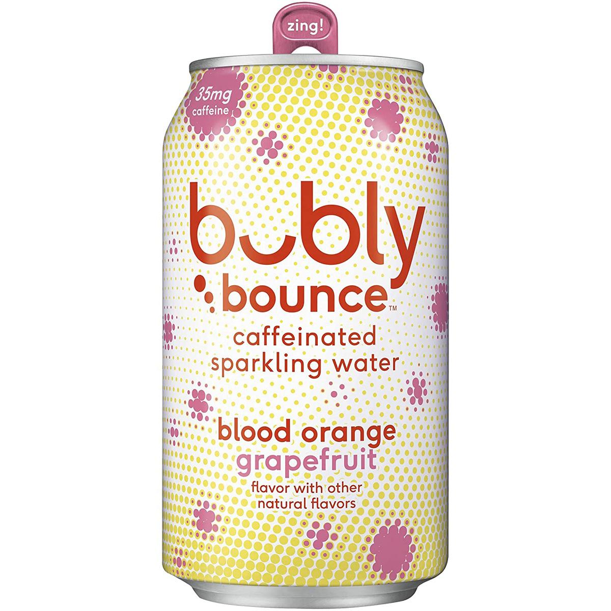 18 Bubly Bounce Blood Orange Grapefruit Caffeinated Sparkling Water for $7.61