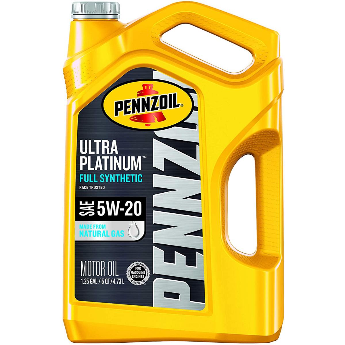 10Q Pennzoil Platinum Full Synthetic Motor Oil with $22 Gift Card for $49.94 Shipped