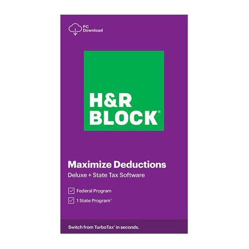 H&R Block Tax Software Deluxe + State 2020 + $15 DoorDash Gift Card for $24.99