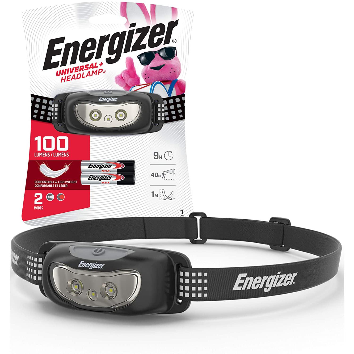 Energizer 100-Lumen LED Headlamp for $7.34