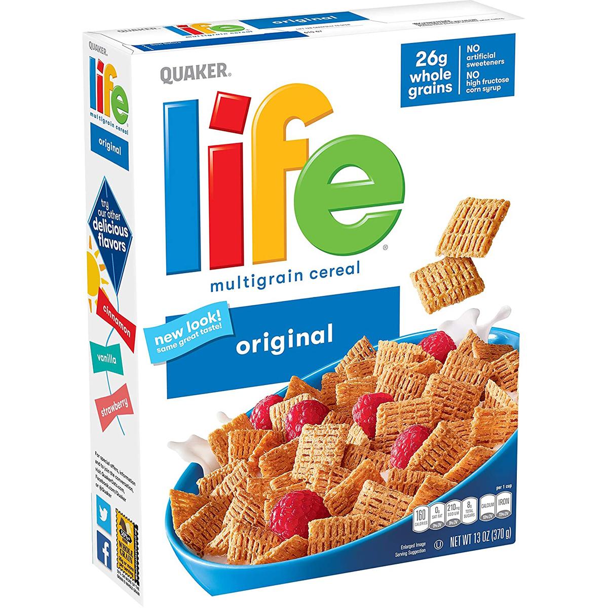 3 Quaker Life Breakfast Cereal for $4.85 Shipped