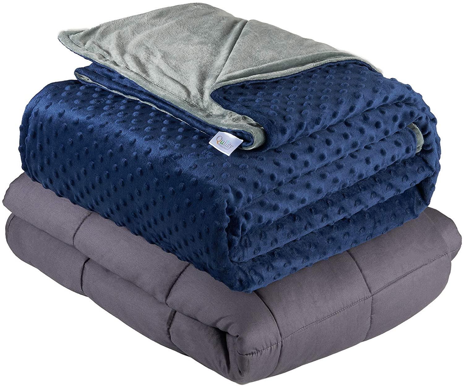 Quility Weighted Blanket for Adults for $57.59 Shipped