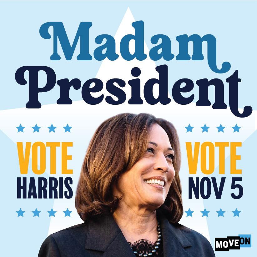 Free Kamala Harris Madam President Sticker