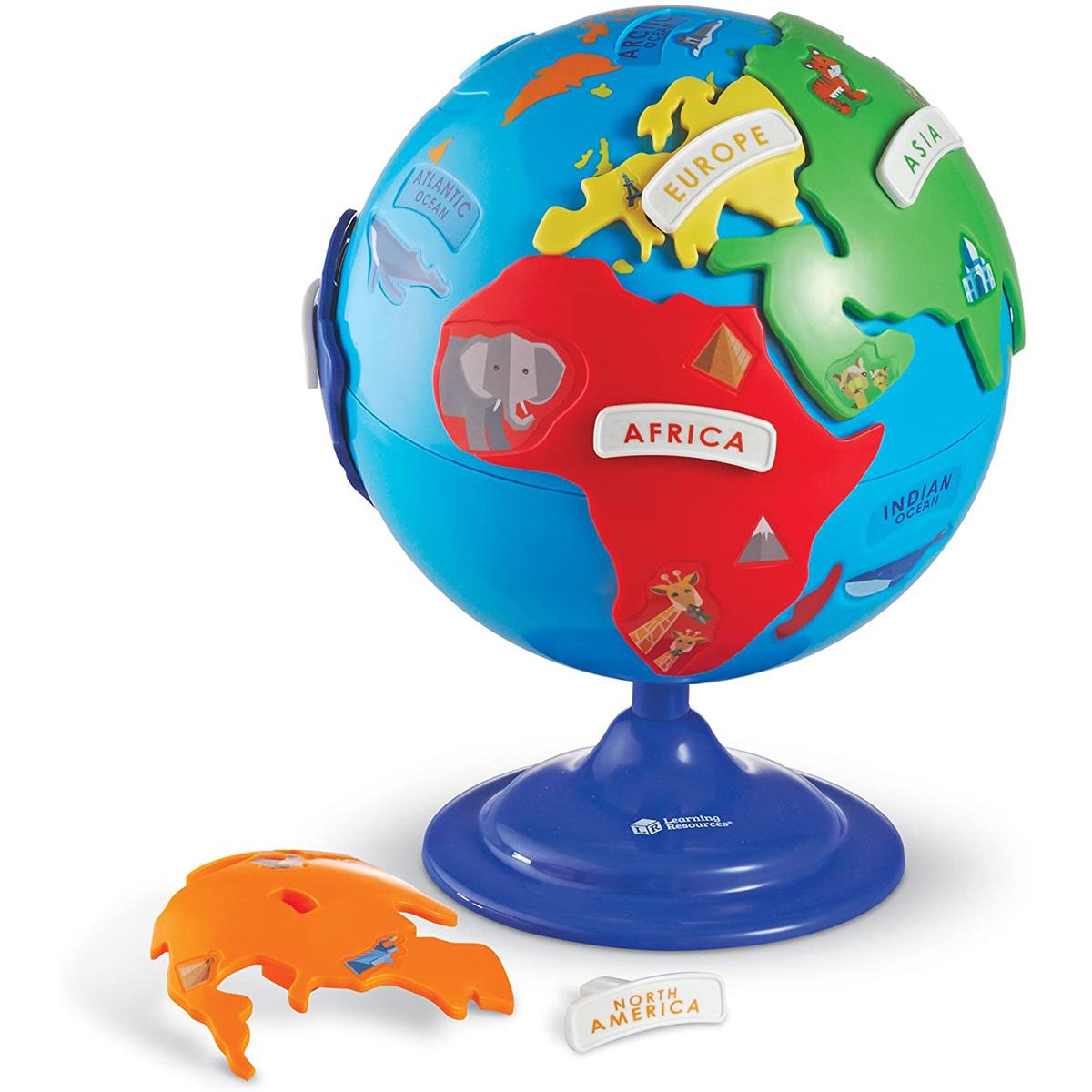 14-Piece Learning Resources Kids 3-D Geography Puzzle Globe for $14.99