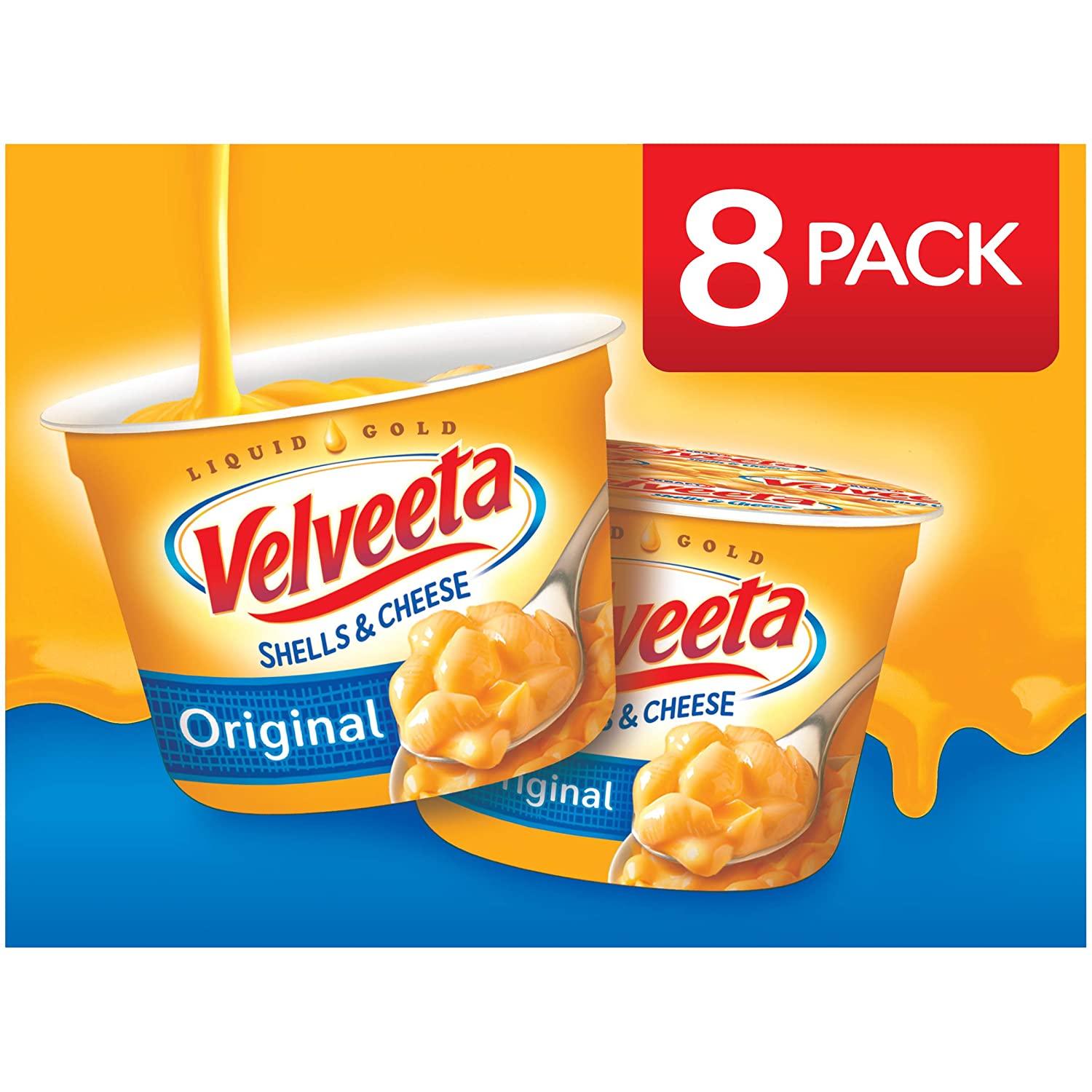 8 Velveeta Shells & Cheese Single Serve Pasta Cups for $4.84 Shipped