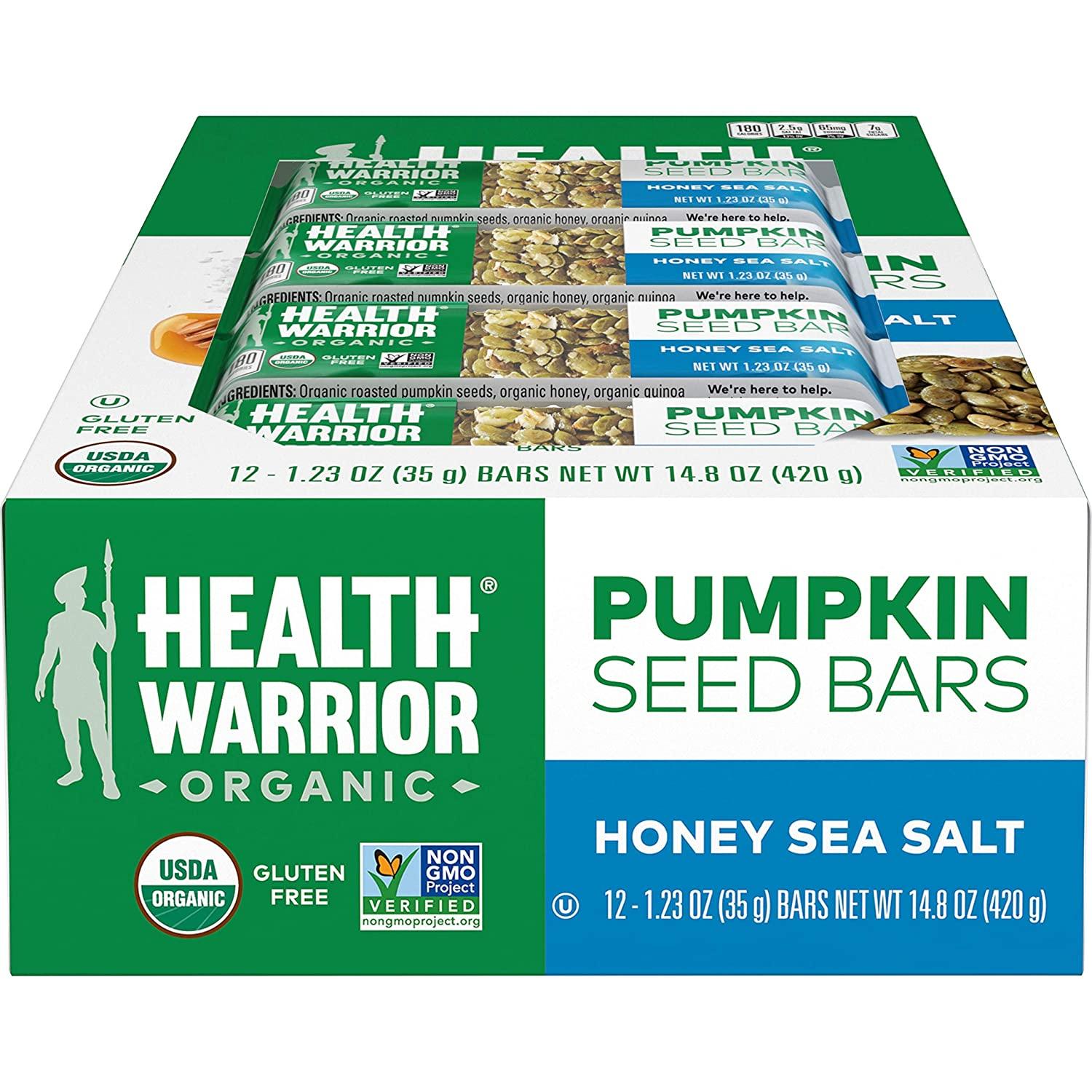 Health Warrior Organic Pumpkin Seed Protein Bar Variety Pack for $4.28 Shipped
