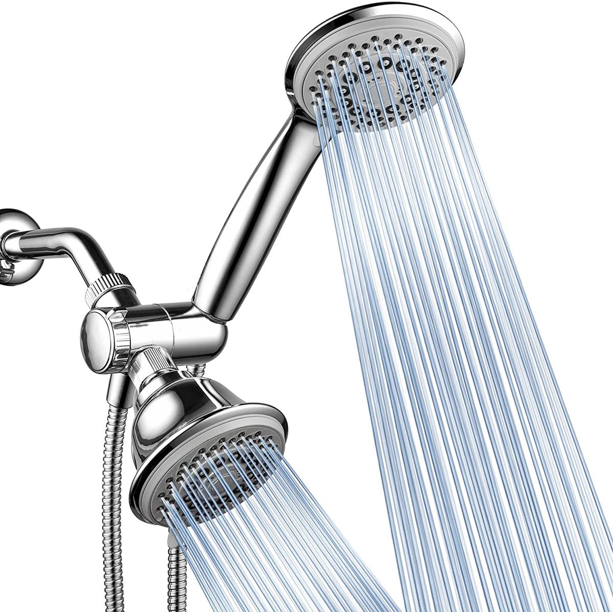 AquaStorm by HotelSpa 30-Setting SpiralFlo 3-Way Luxury Shower Head for $19.99