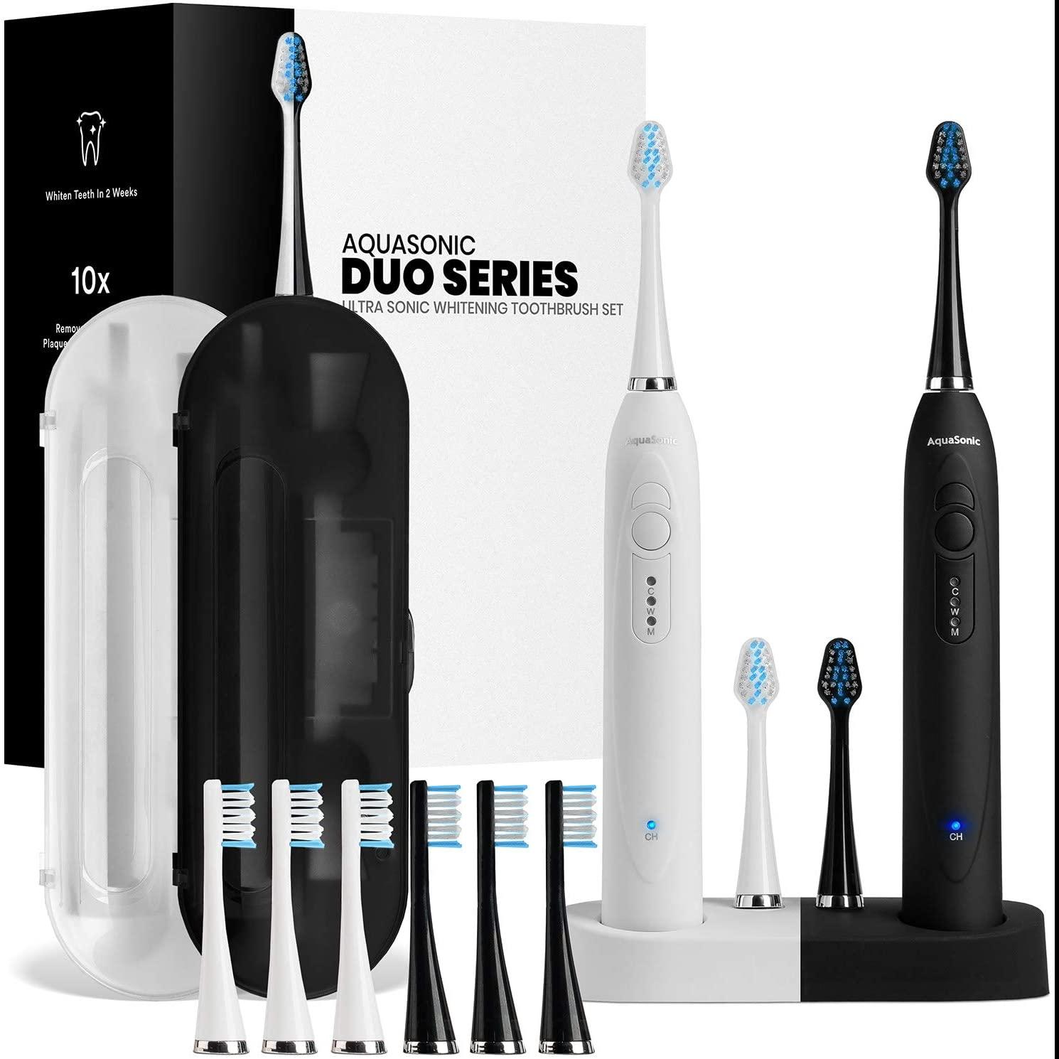 AquaSonic Duo Dual Handle Ultra Whitening Toothbrush for $33.96 Shipped