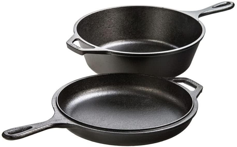 3Q Lodge Pre-Seasoned Cast-Iron Combo Cooker for $36.97 Shipped