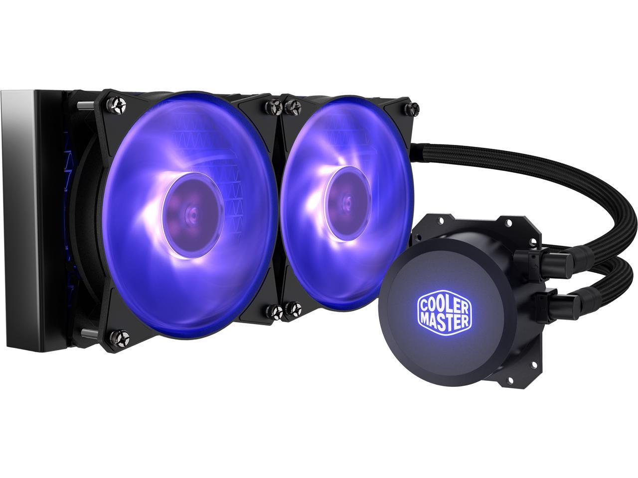 Cooler Master MasterLiquid Lite ML240L RGB Dual Radiator CPU Liquid Cooler for $41.99