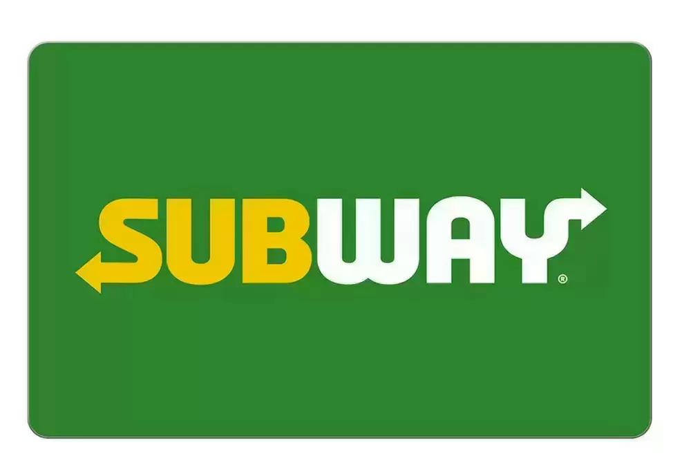 Subway Discounted Gift Cards 20%