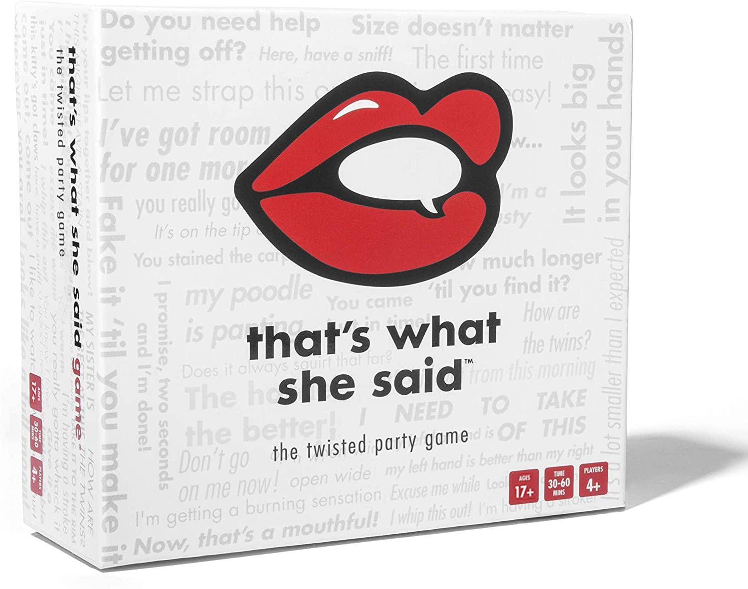 Thats What She Said The Twisted Party Game for $17.49