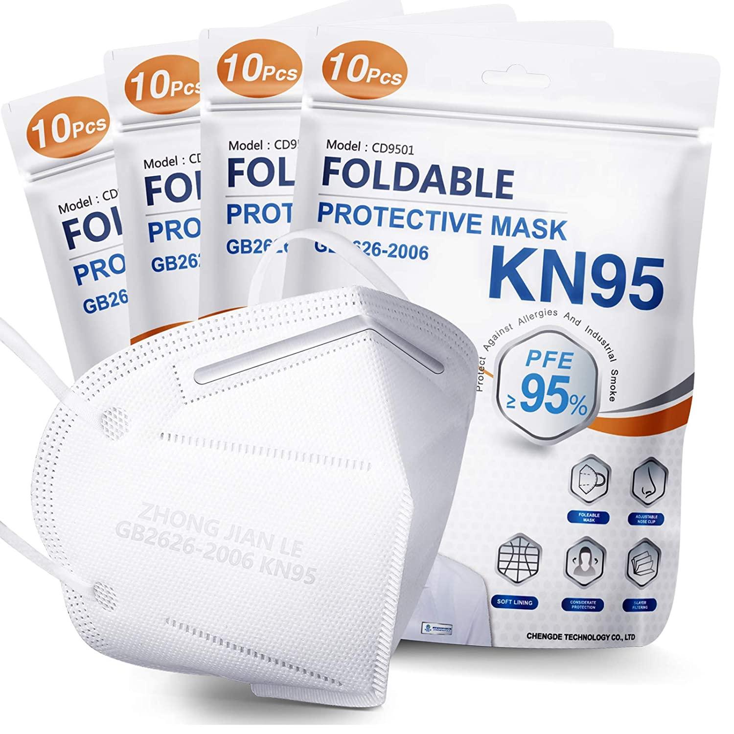 40 Hotodeal KN95 Face Masks for $13