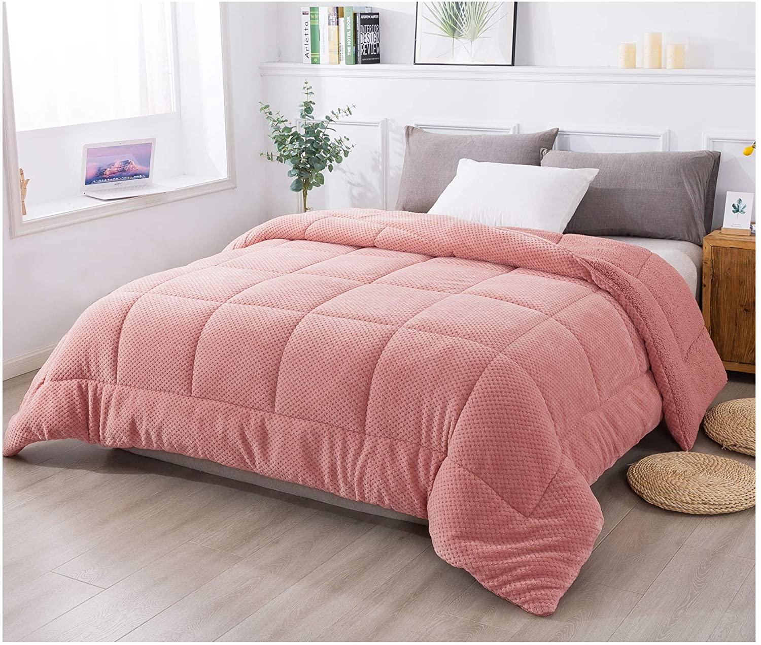 Kasentex Luxury Reversible Plush Sherpa Comforter for $32.49 Shipped