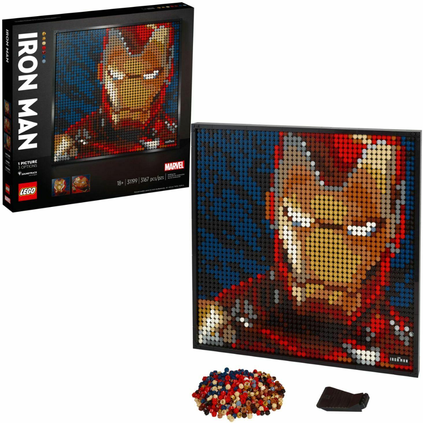 3167-Piece LEGO Art Marvel Studios Iron Man Building Set for $95.99 Shipped