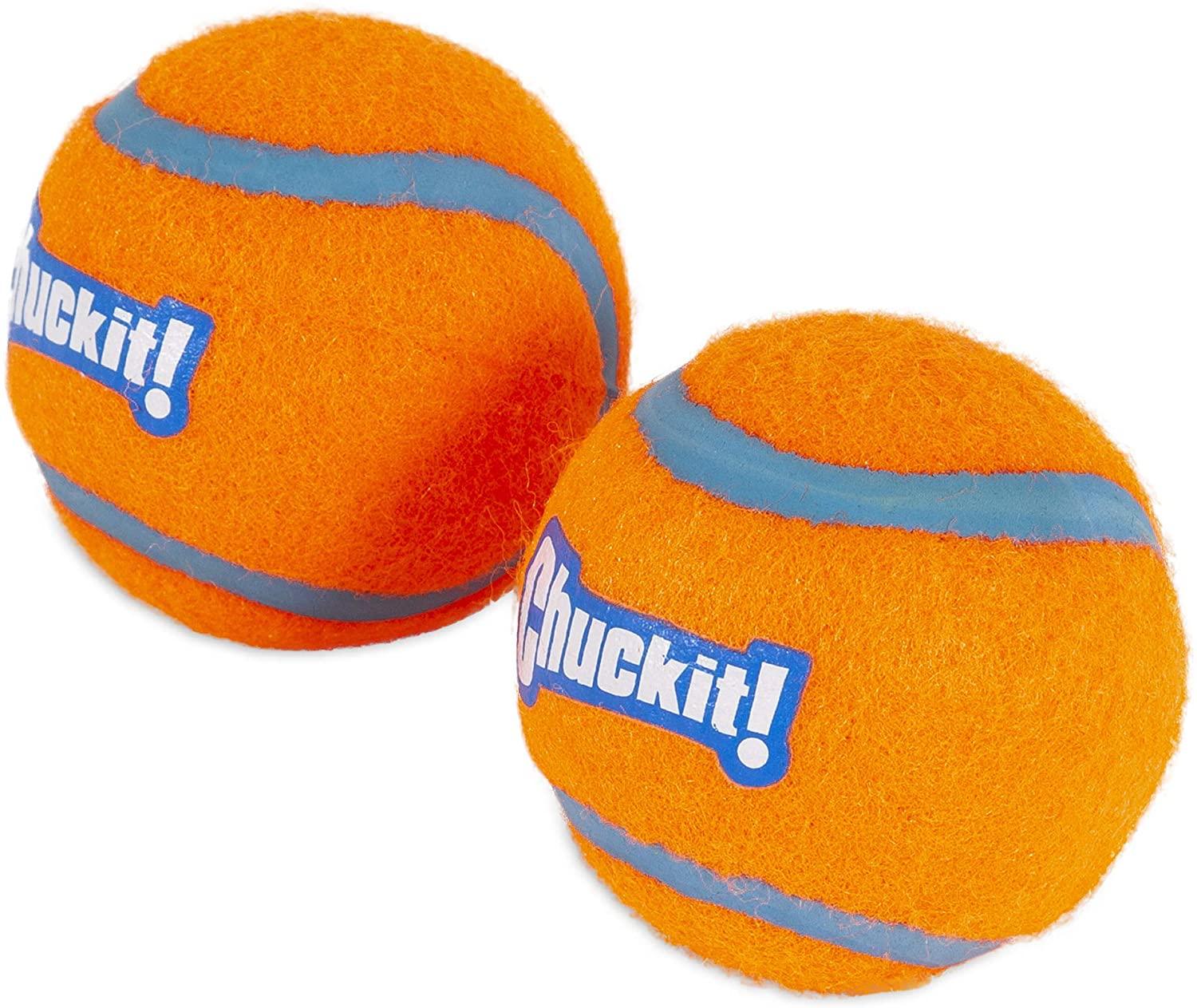 2 Chuckit Medium Dog Toy Tennis Balls for $1.74