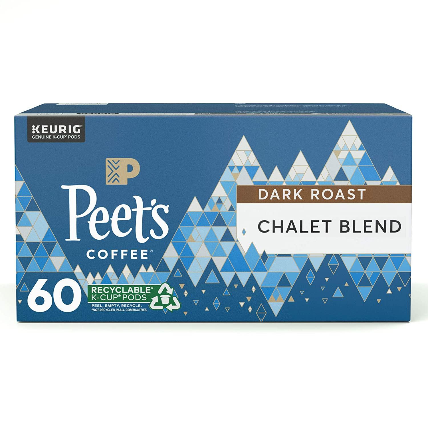 60 Peets Coffee Single Serve K-Cup Pods for $23.39 Shipped