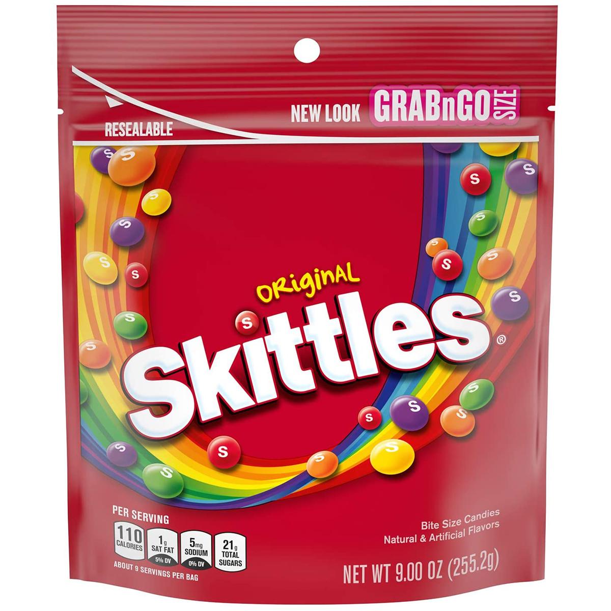 9Oz Skittles Original Fruity Candy Grab n Go Size Bag for $2.08 Shipped