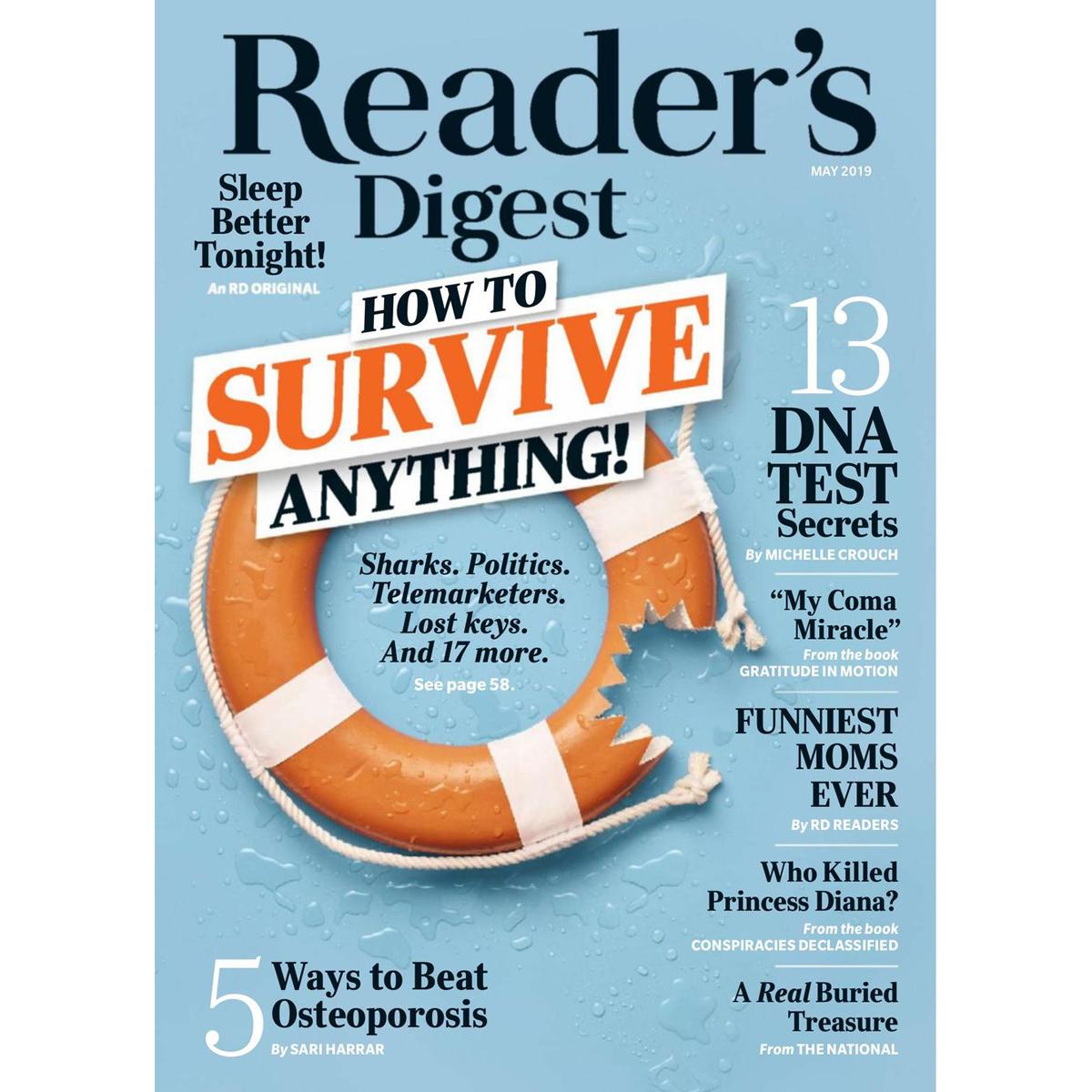 Readers Digest Magazine Subscription for $5.95