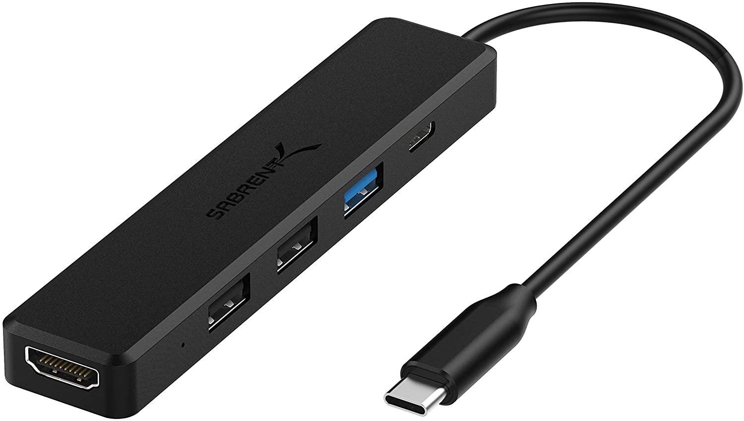 Sabrent Multi-Port USB Type-C Hub with 4k HDMI for $11.99