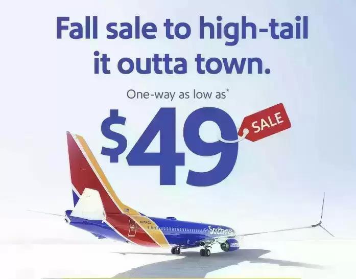 Southwest Airlines One Way Tickets From $49