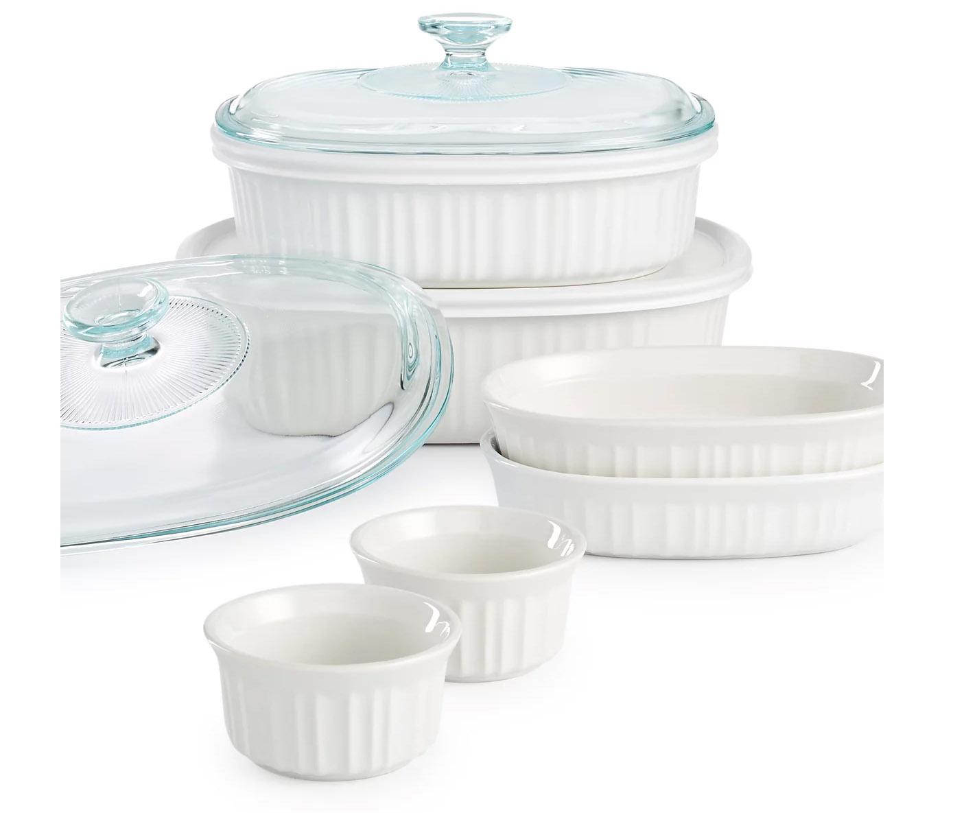 10-Piece Corningware French White Bakeware Set for $29.99 Shipped