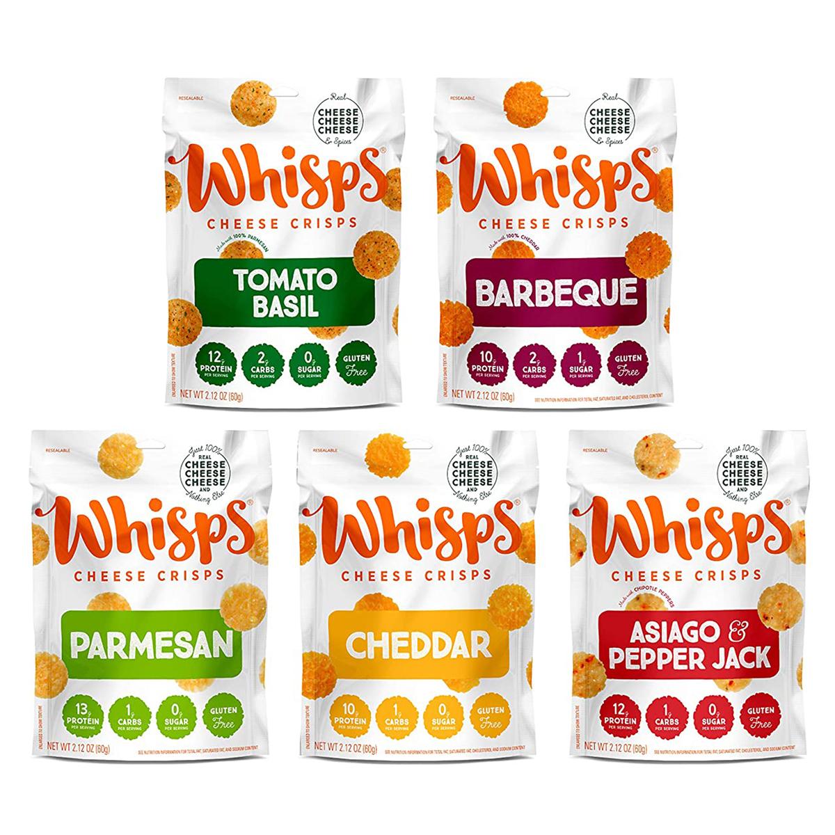 Whisps Cheese Crisps 5-Flavor Variety Pack for $13.49 Shipped