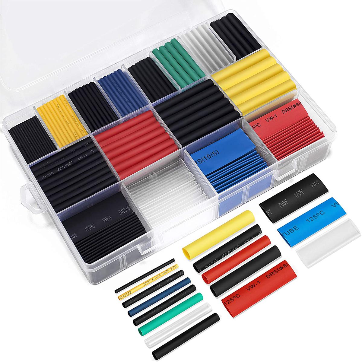 580-Piece Ginsco Heat Shrink Tubing Sleeving Wrap Cable Wire Kit for $6.13 Shipped