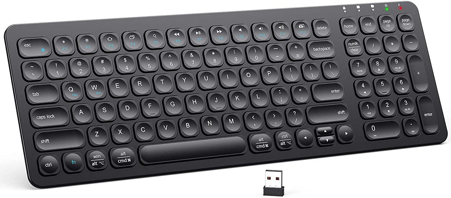 iClever GKA2-01B Rechargeable Wireless Keyboard for $16.99 Shipped