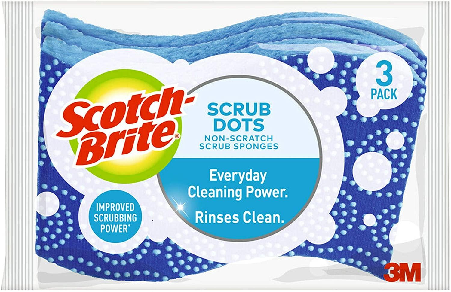 3 Scotch-Brite Scrub Dots Non-Scratch Sponges for $2.37 Shipped