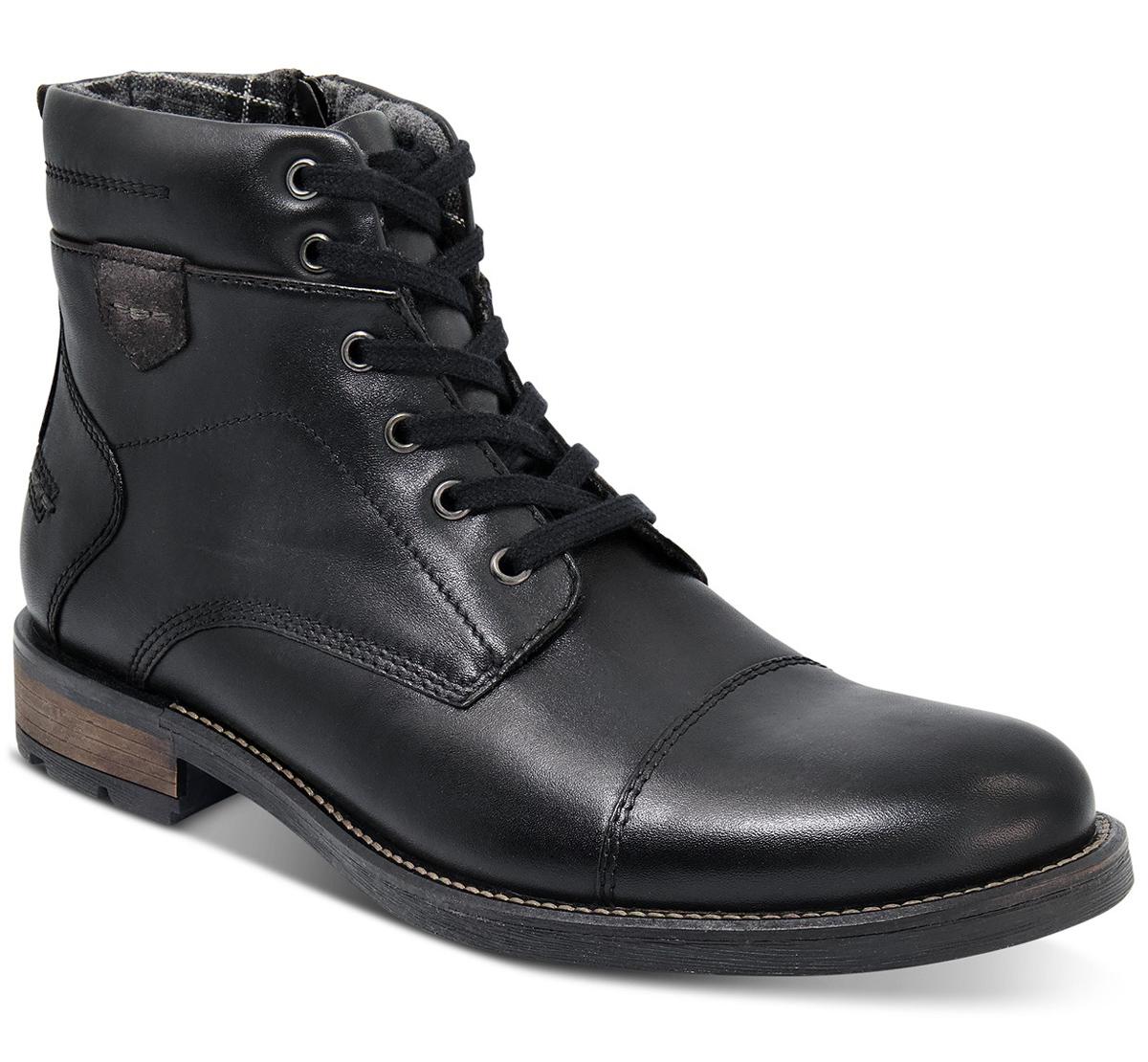Alfani Mens Jack Cap Toe Leather Boots Deals