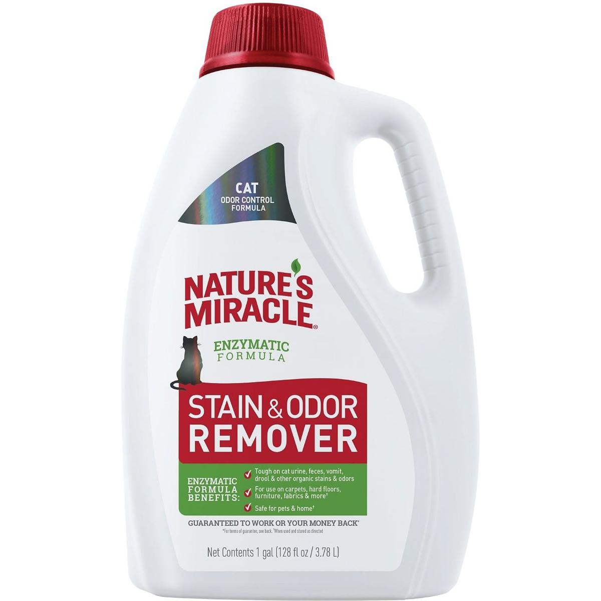 128oz Natures Miracle Cat Enzymatic Stain and Odor Remover for $6.87