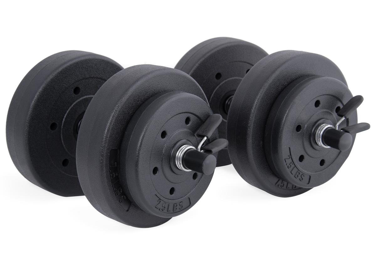 40lb CAP Barbell Vinyl Dumbbell Set for $22.12