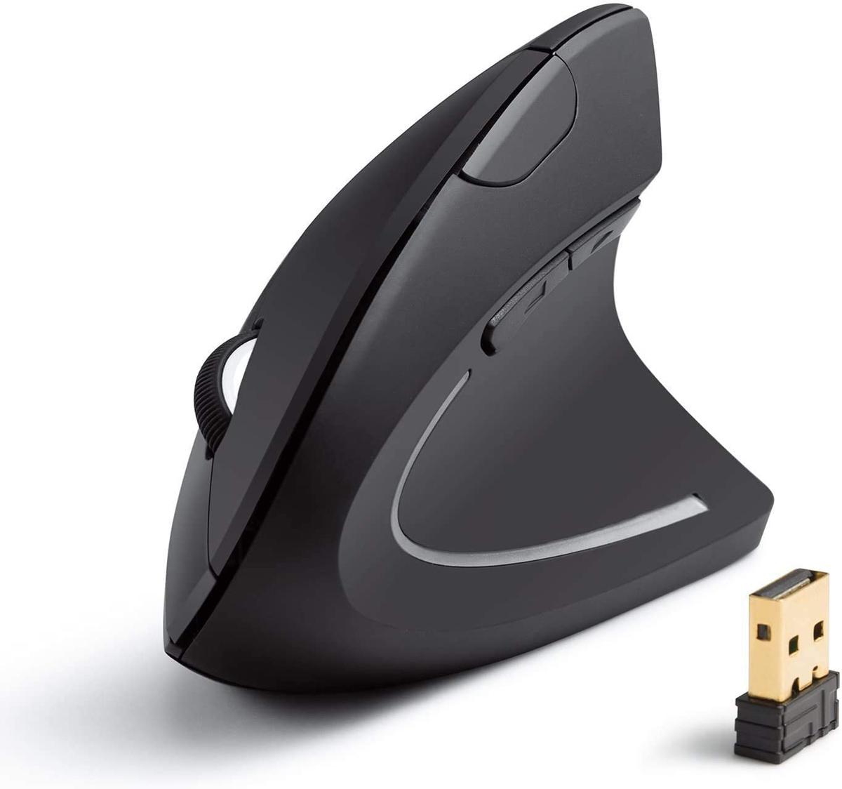 Anker 2.4G Wireless Vertical Ergonomic Optical Mouse for $14.99