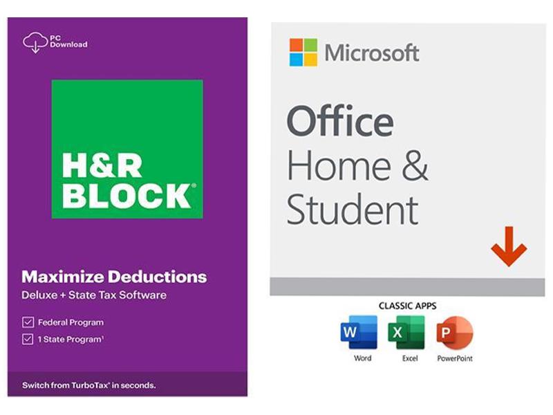H&R Block Tax Software Deluxe + State 2020 + Office for $69.98 Shipped