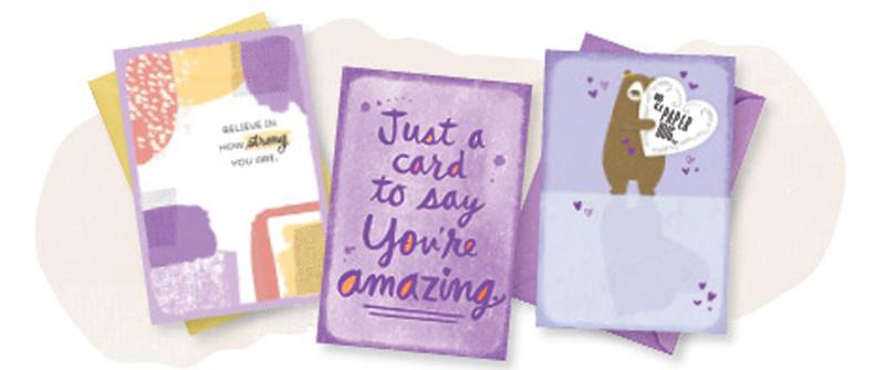 3 Hallmark Encouragement Cards for Free