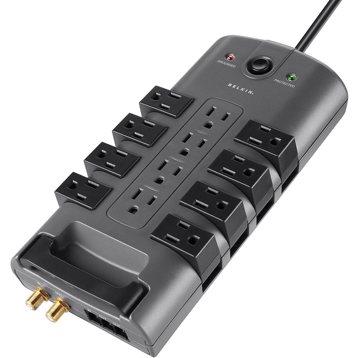 Belkin 12-Outlet Pivot-Plug Power Strip Surge Protector for $30.99 Shipped
