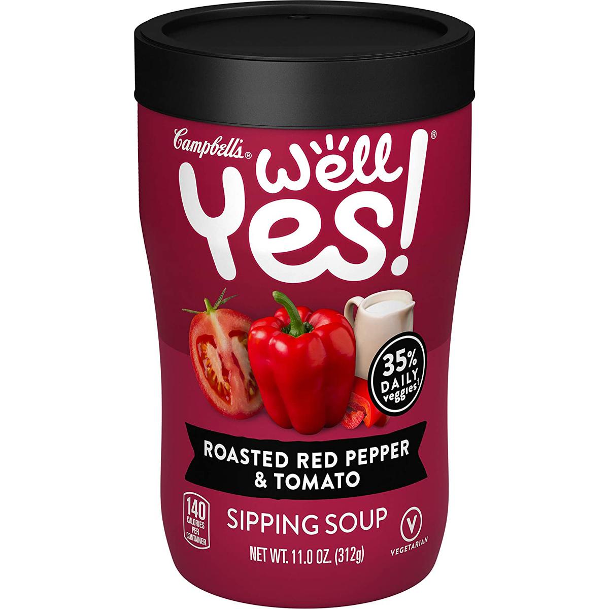 8 Campbells Well Yes Roasted Red Pepper Sipping Soup for $9.99 Shipped
