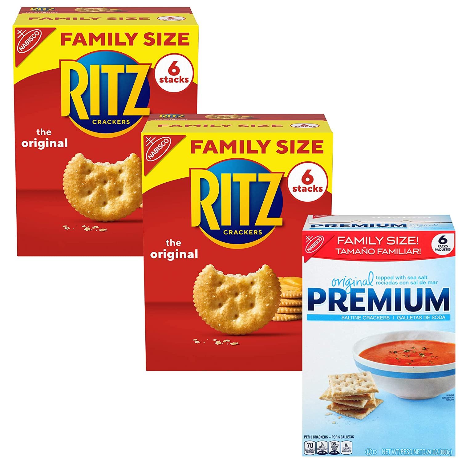 3 Family Size Ritz Crackers and Premium Saltine Crackers for $7.67 Shipped