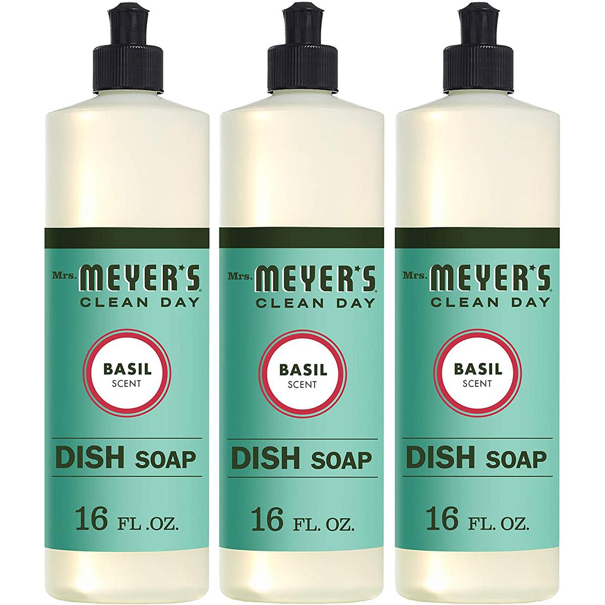 3 Mrs Meyers Clean Day Basil Liquid Dish Soap for $7.65 Shipped