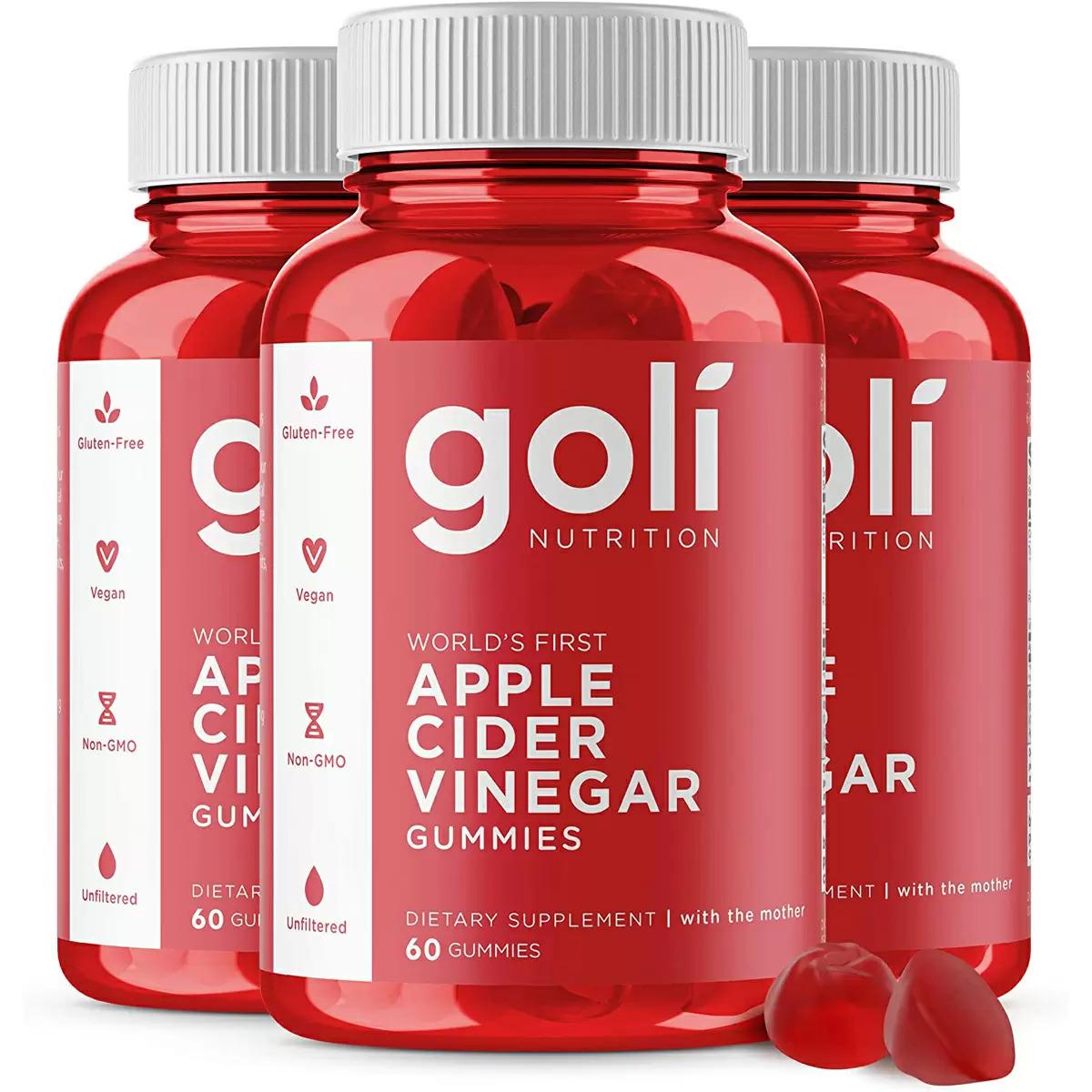 3 Apple Cider Vinegar Gummy Vitamins by Goli for $34.65 Shipped