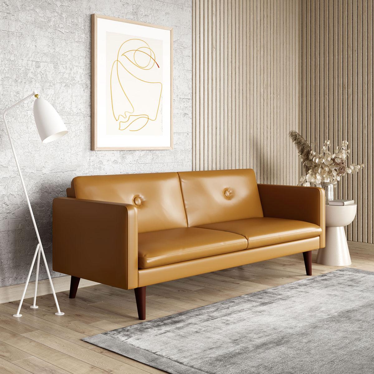 Serta Laurel 3-Seat Mid-Century Convertible Sleeper Sofa for $209 Shipped