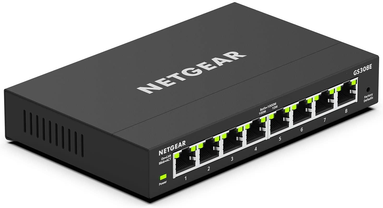 Netgear GS308E 8-Port Gigabit Ethernet Smart Managed Plus Switch for $25.99 Shipped