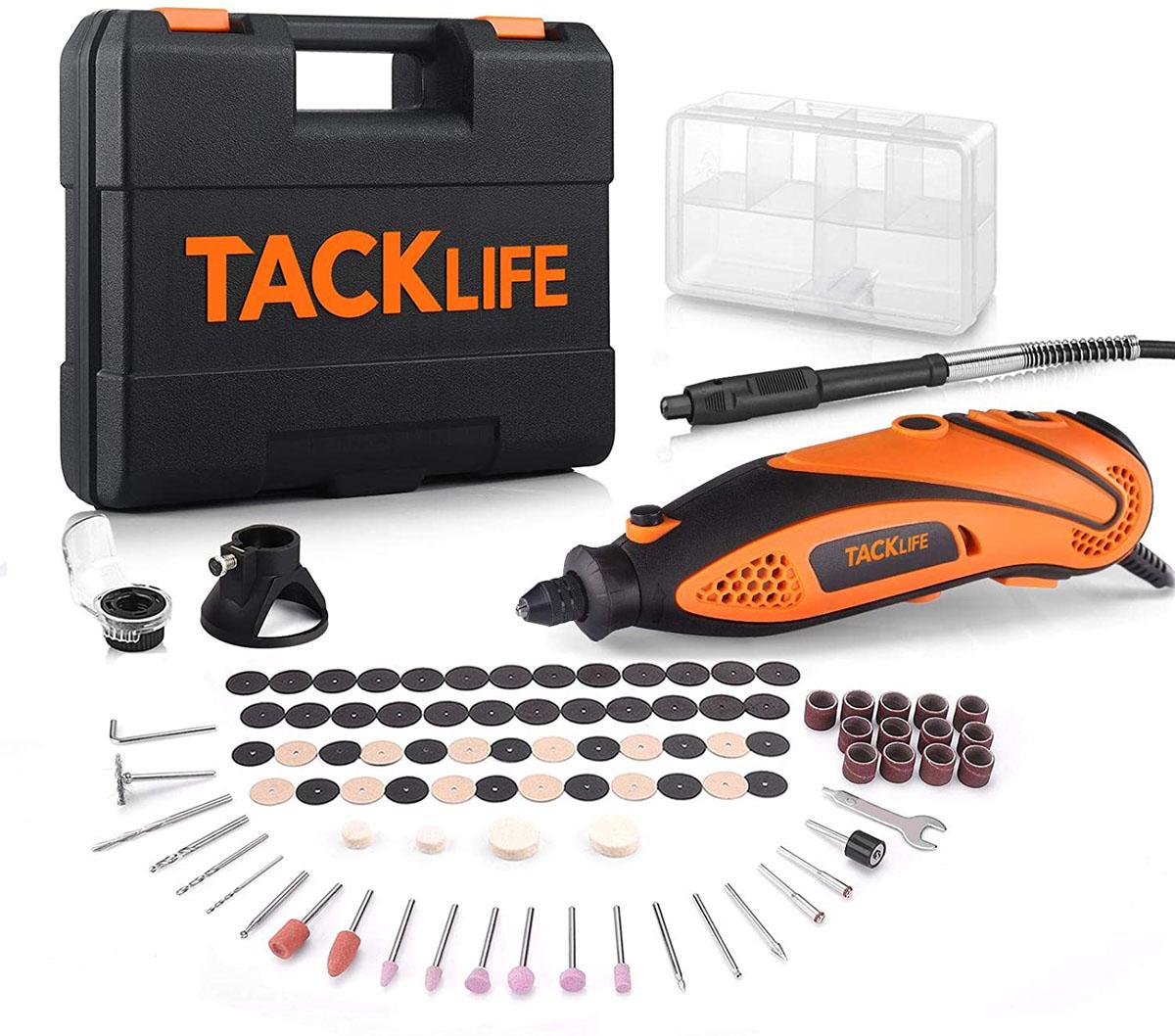 Tacklife Rotary Tool Kit with MultiPro Keyless Chuck for $25.26 Shipped
