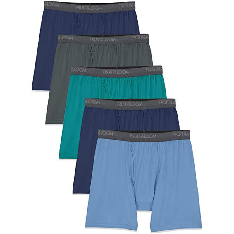 5 Fruit of the Loom Mens Lightweight Boxer Briefs for $11