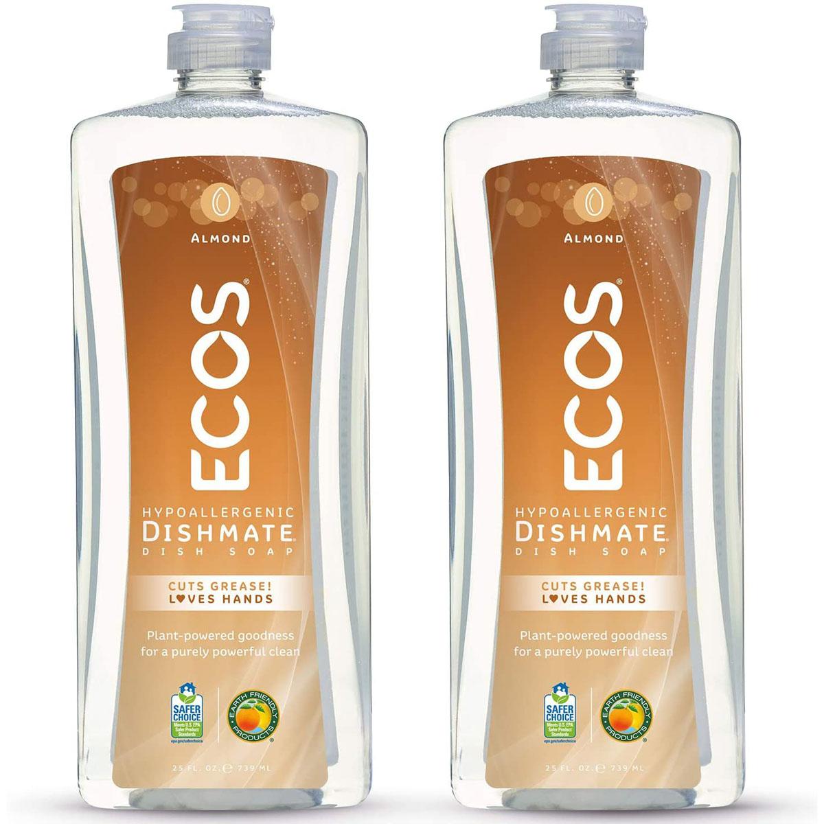 2 Ecos Non-Toxic Hypoallergenic Dishmate Dish Soap for $4.18 Shipped