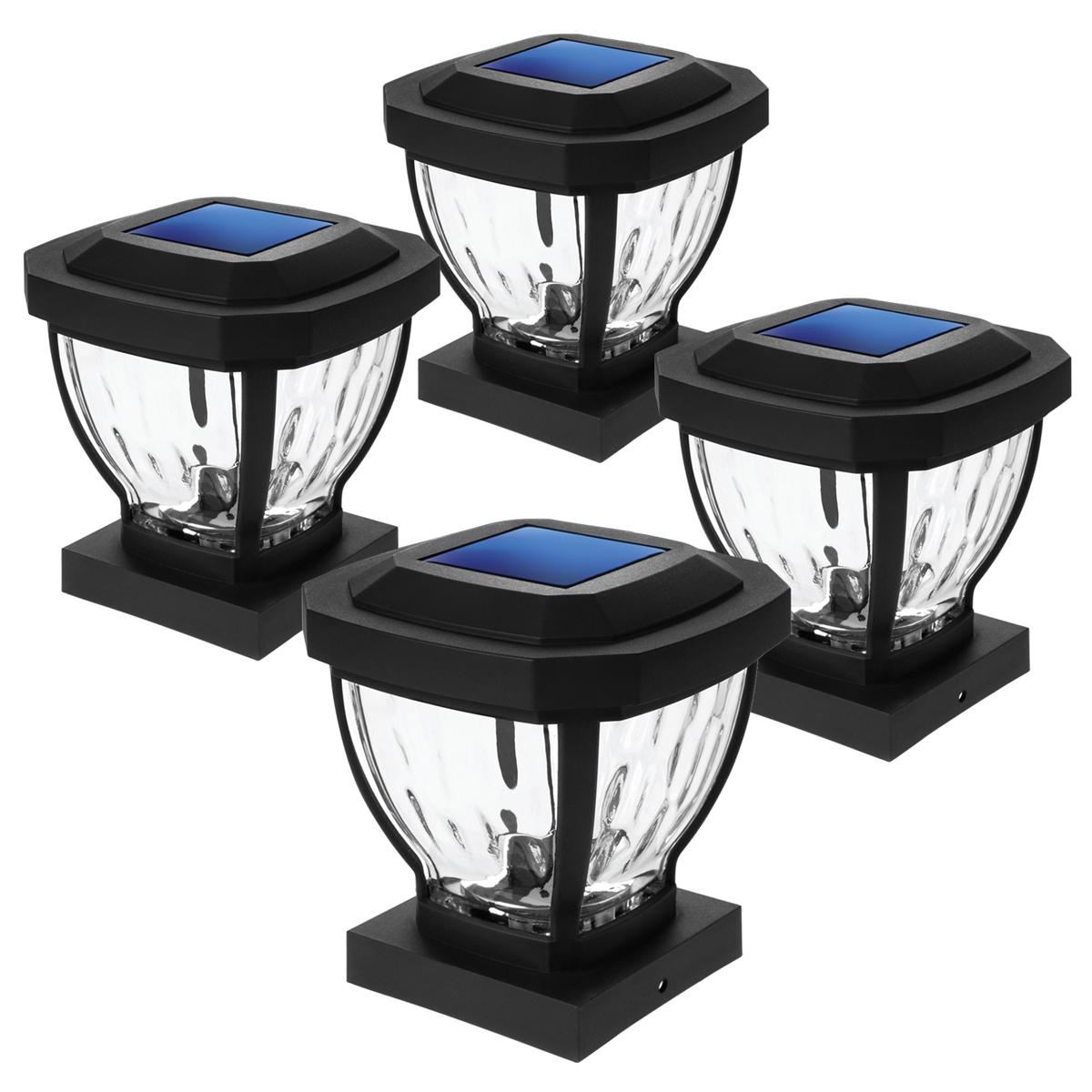 4 Home Zone Security Black Outdoor Solar Decorative Glass for $32.99 Shipped