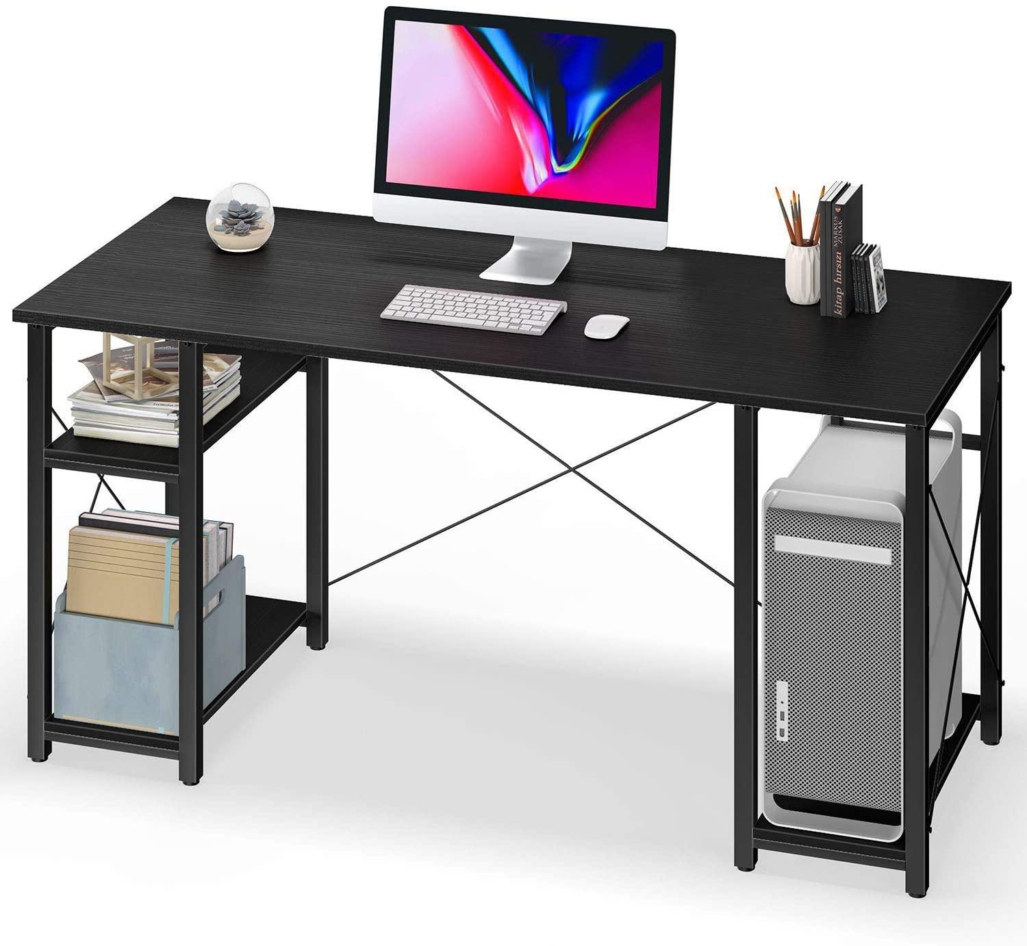 Computer Desk with Storage Shelves 55 inch Home Office Desk for $49.99 Shipped