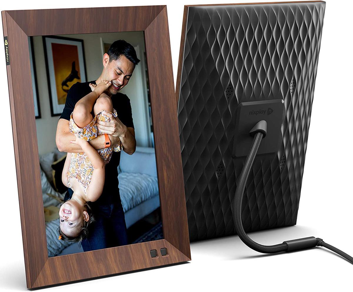 Nixplay 10.1in Smart Digital Picture Frame Wood Effect for $142.49 Shipped