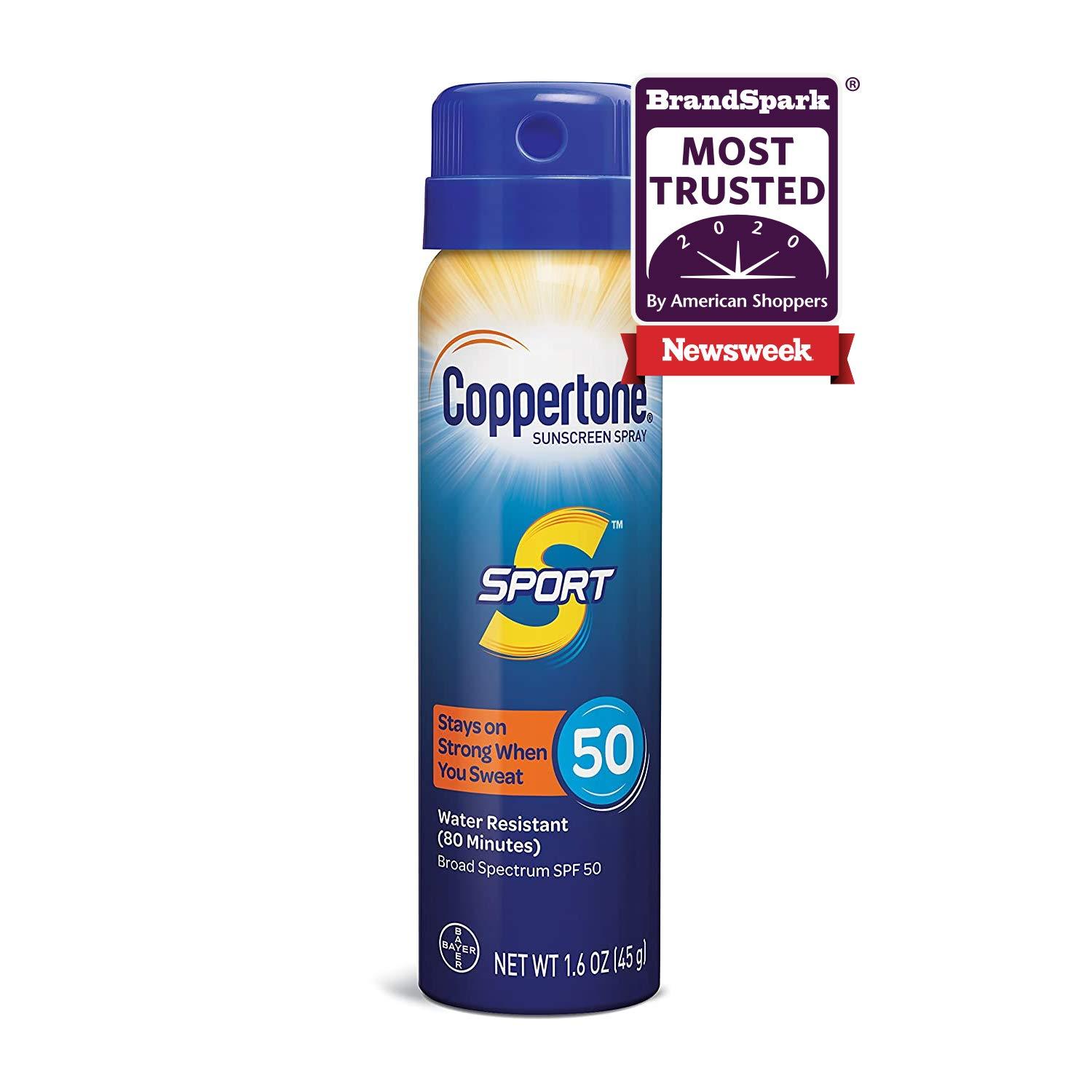 Coppertone SPORT Continuous SPF 50 Broad Spectrum Sunscreen Spray for $1.43